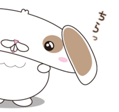 Lop-eared rabbit stamp sticker #6502764
