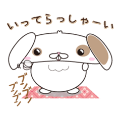 Lop-eared rabbit stamp sticker #6502765
