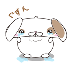 Lop-eared rabbit stamp sticker #6502769