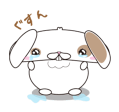 Lop-eared rabbit stamp sticker #6502769