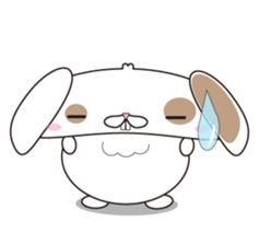 Lop-eared rabbit stamp sticker #6502773