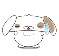 Lop-eared rabbit stamp sticker #6502773