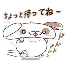 Lop-eared rabbit stamp sticker #6502775
