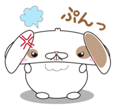 Lop-eared rabbit stamp sticker #6502776