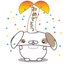 Lop-eared rabbit stamp sticker #6502777