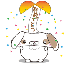 Lop-eared rabbit stamp sticker #6502777