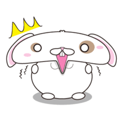 Lop-eared rabbit stamp sticker #6502780