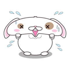 Lop-eared rabbit stamp sticker #6502783