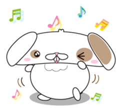 Lop-eared rabbit stamp sticker #6502786