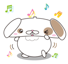 Lop-eared rabbit stamp sticker #6502786