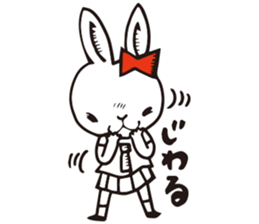 High school Rabbit girl sticker #6502842
