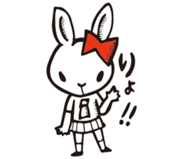 High school Rabbit girl sticker #6502844