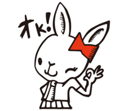 High school Rabbit girl sticker #6502845