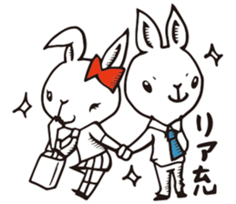 High school Rabbit girl sticker #6502848