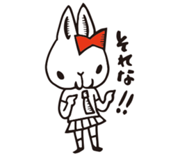 High school Rabbit girl sticker #6502856