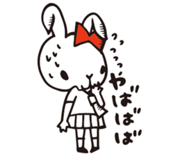 High school Rabbit girl sticker #6502868