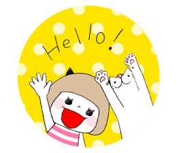 Cat eyes girl (nekome-chan) sticker #6503200