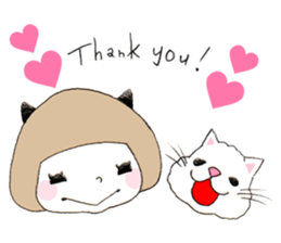 Cat eyes girl (nekome-chan) sticker #6503205