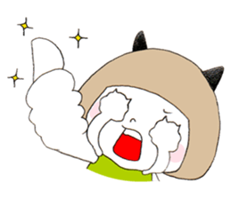 Cat eyes girl (nekome-chan) sticker #6503209