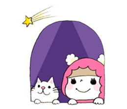 Cat eyes girl (nekome-chan) sticker #6503215