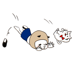 Cat eyes girl (nekome-chan) sticker #6503225