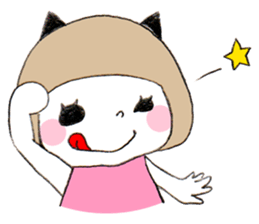 Cat eyes girl (nekome-chan) sticker #6503226