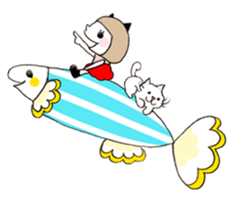 Cat eyes girl (nekome-chan) sticker #6503232