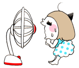 Cat eyes girl (nekome-chan) sticker #6503233