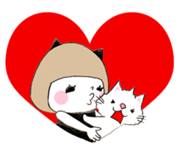 Cat eyes girl (nekome-chan) sticker #6503237