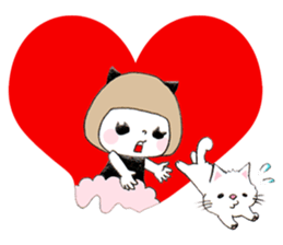 Cat eyes girl (nekome-chan) sticker #6503238