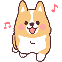 Fluffy Fat Dog2 By Natsumi Sticker Fluffy Fat Dog2 By Natsumi Sticker