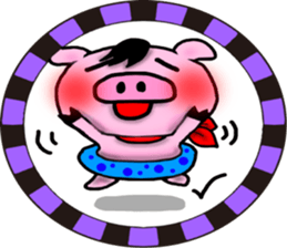 pig sticker-1- sticker #6504691