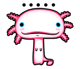 pink Axolotl live sticker #6505520