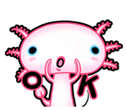 pink Axolotl live sticker #6505523