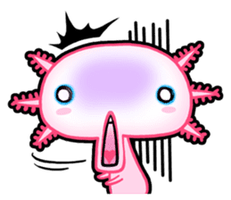 pink Axolotl live sticker #6505524