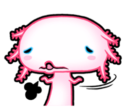 pink Axolotl live sticker #6505525