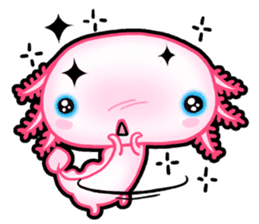 pink Axolotl live sticker #6505526