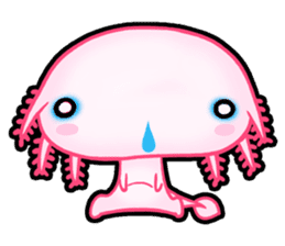 pink Axolotl live sticker #6505527