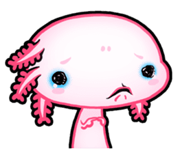 pink Axolotl live sticker #6505530