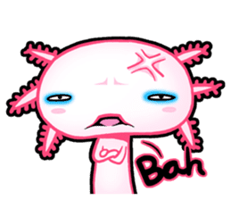 pink Axolotl live sticker #6505532