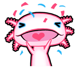 pink Axolotl live sticker #6505534