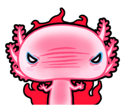 pink Axolotl live sticker #6505535
