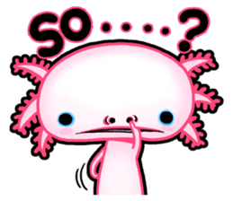 pink Axolotl live sticker #6505536