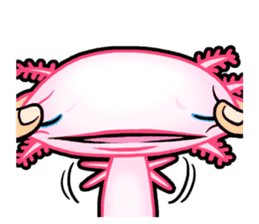 pink Axolotl live sticker #6505537