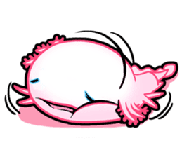 pink Axolotl live sticker #6505538