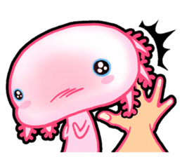 pink Axolotl live sticker #6505539