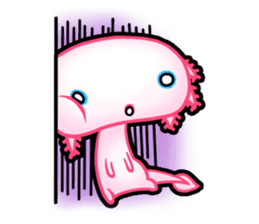 pink Axolotl live sticker #6505542