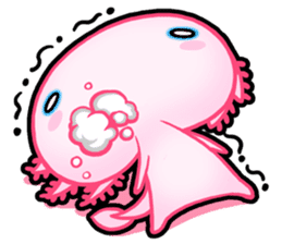 pink Axolotl live sticker #6505544