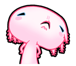 pink Axolotl live sticker #6505545