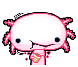 pink Axolotl live sticker #6505546